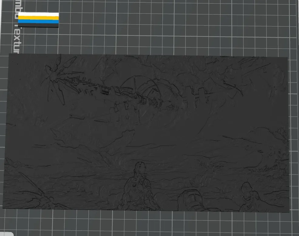 ISS Vanguard – Alien Horizon | HueForge Wall Art