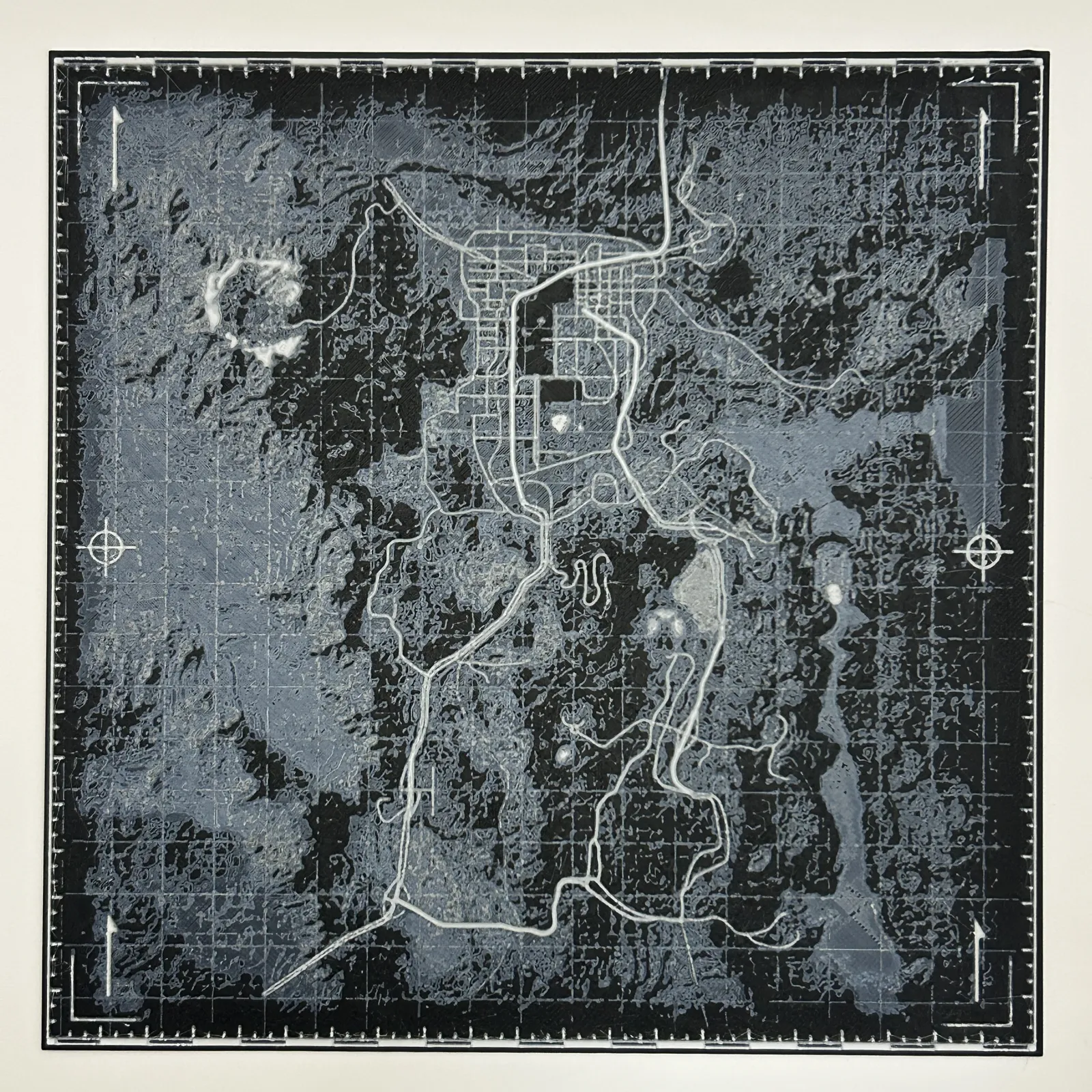 Fallout New Vegas World Map HueForge