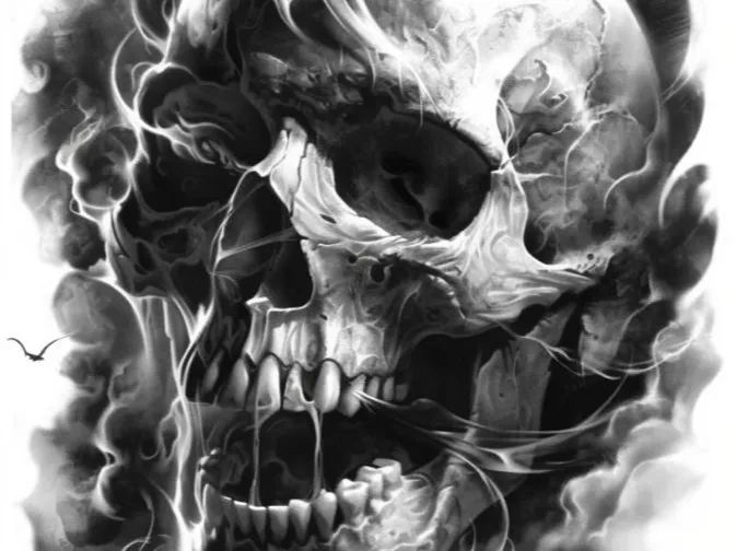 Halloween Skull hueforge