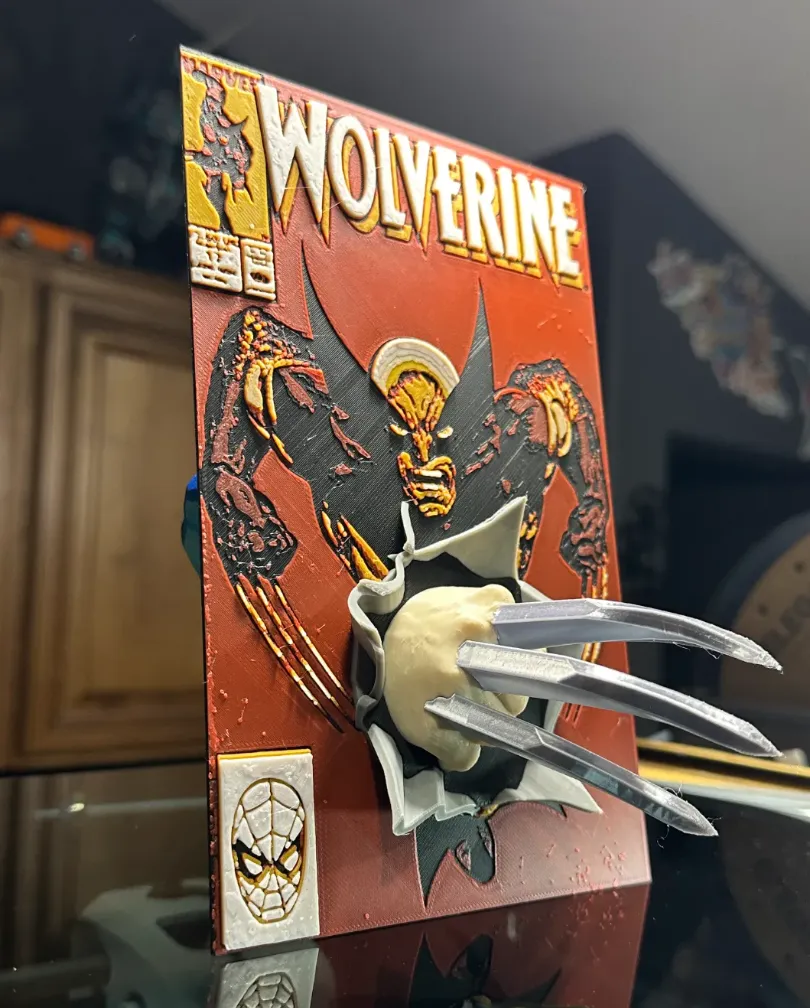 Wolverine Comic Pop Out Art
