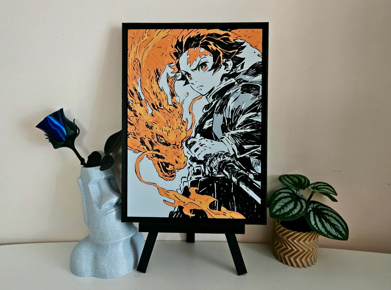 Tanjiro Hinokami Kagura - Filament Painting