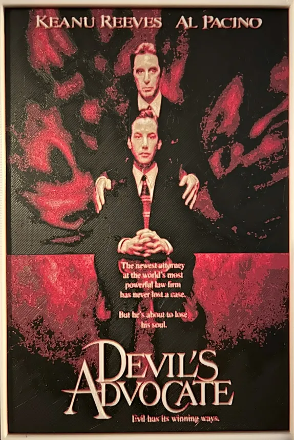 Hueforge Movie Poster - Devil's Avocate -
