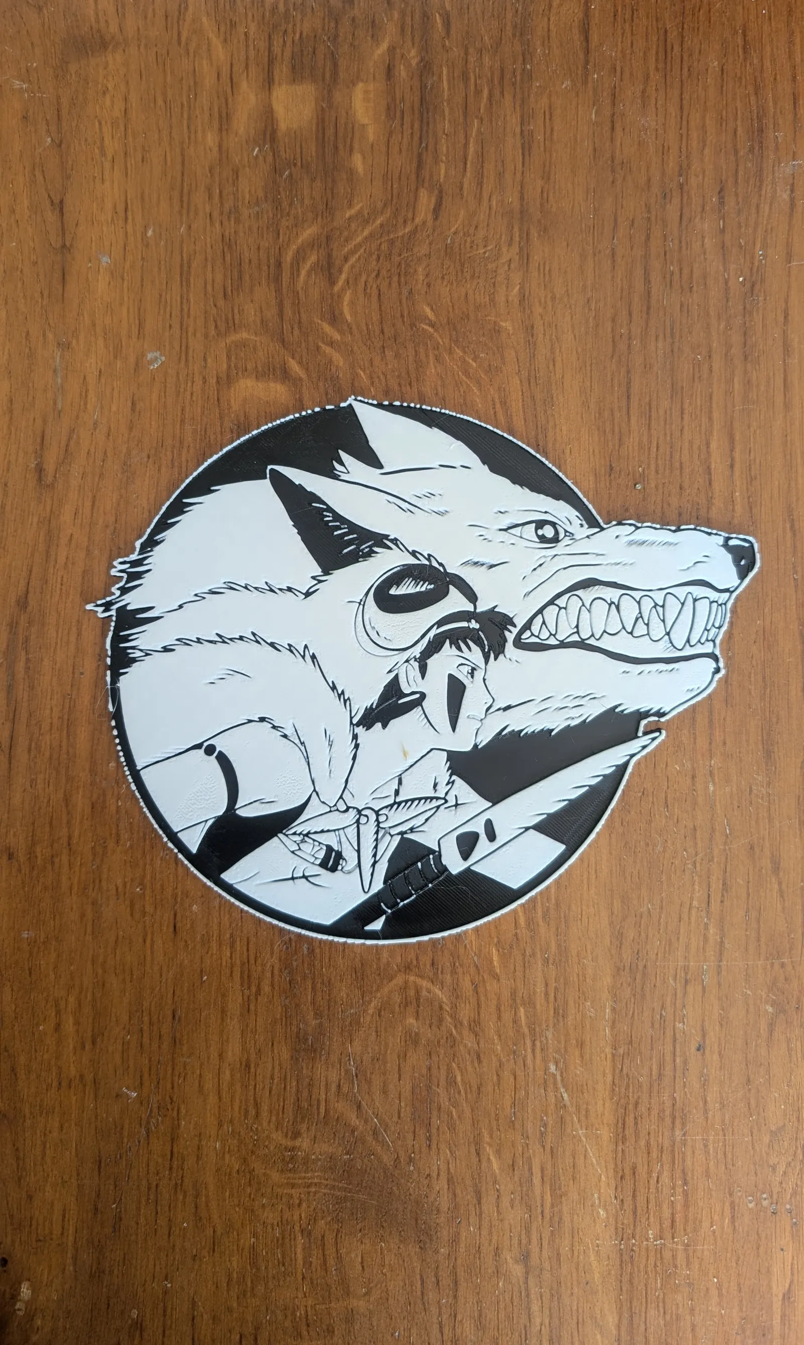 Princess Mononoke - Hueforge rond