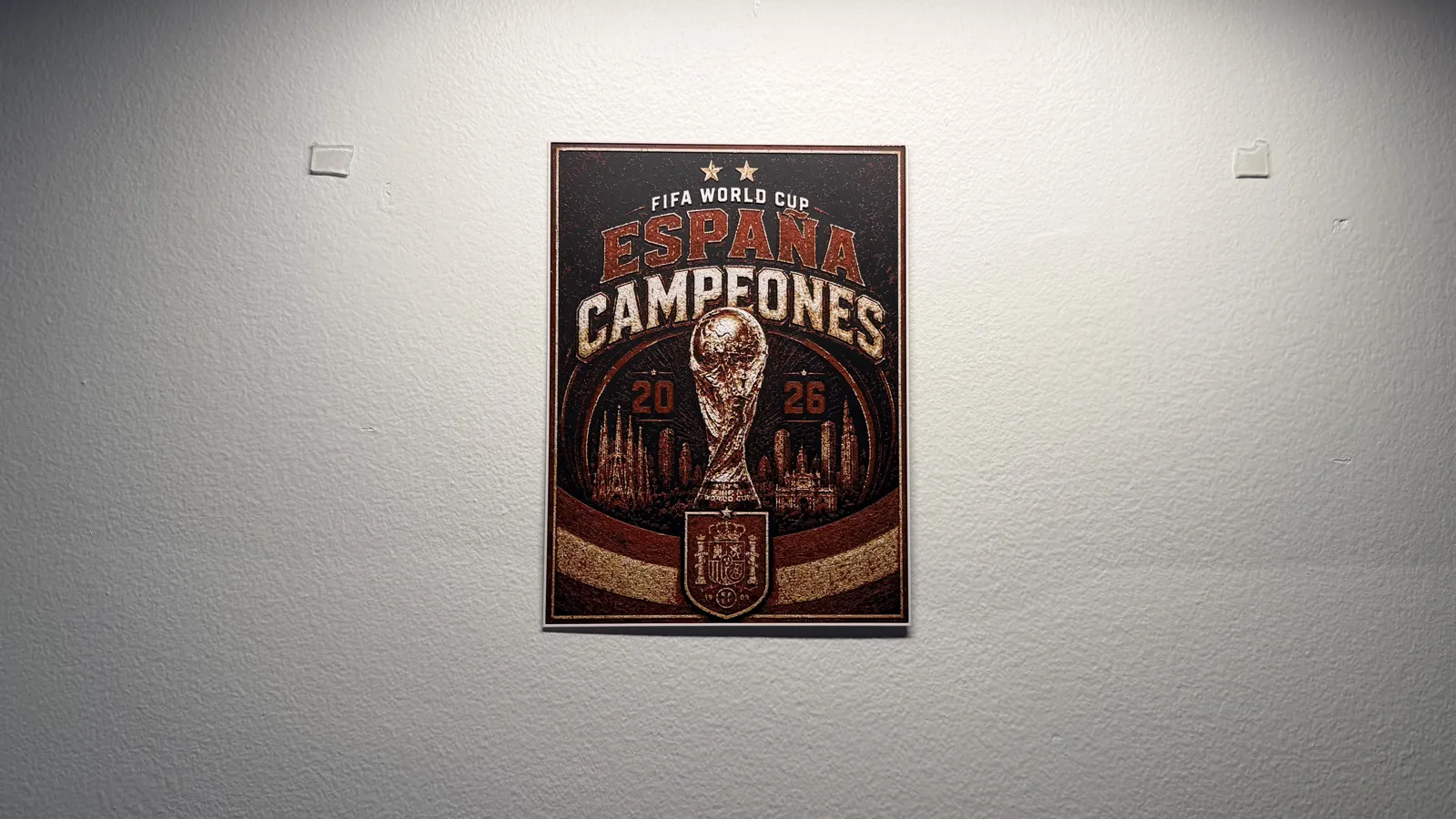 Spain 2026 World Cup Champions HueForge Poster