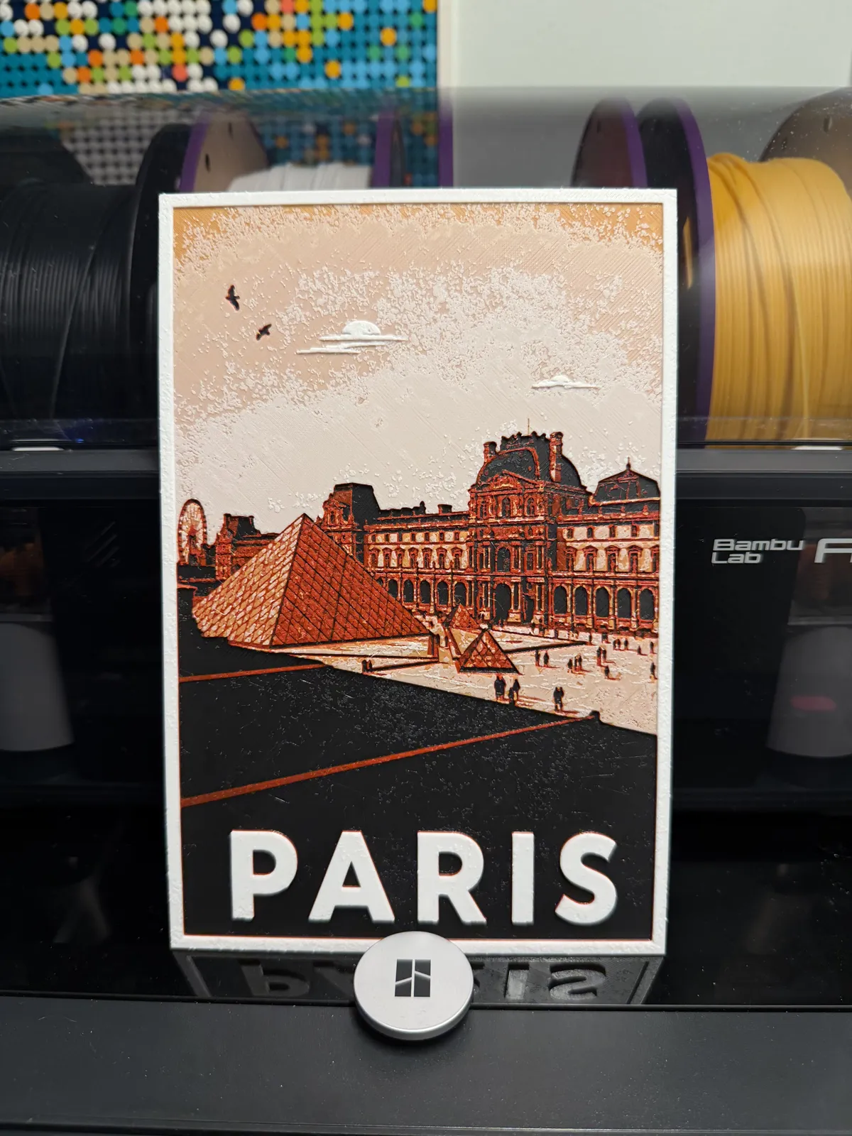 Paris Louvre Museum HueForge