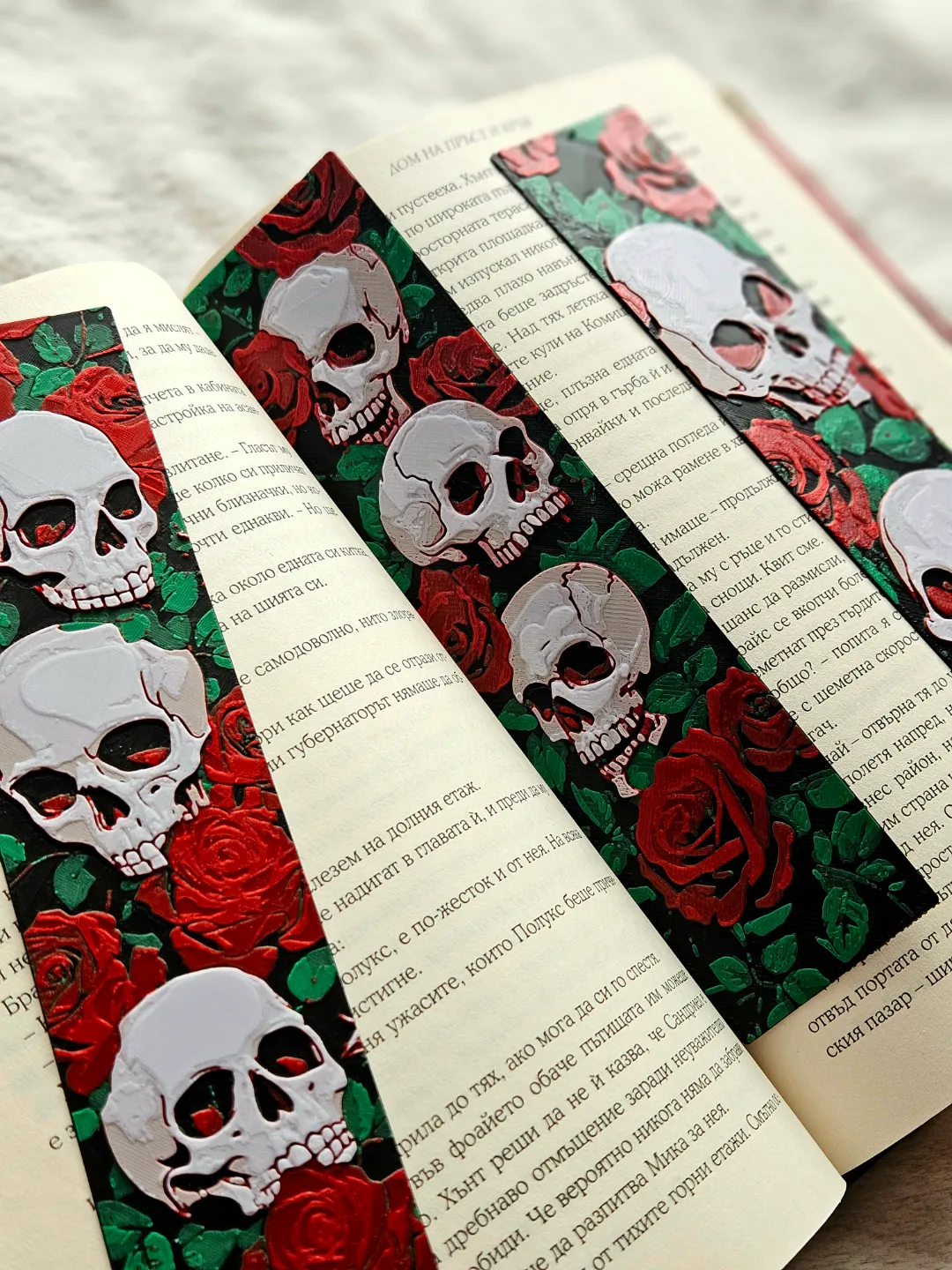 Skulls N' Roses - Bookmarks Set