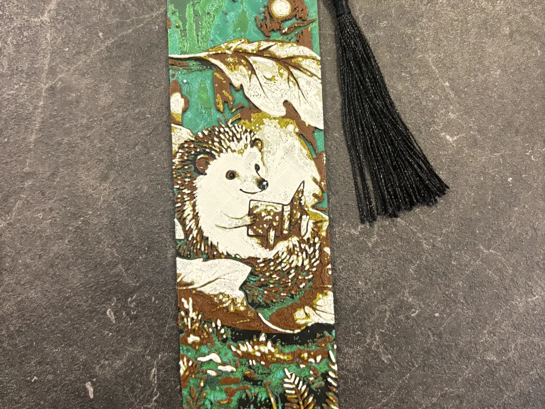 Mystical Hedgehog Bookmark Hueforge