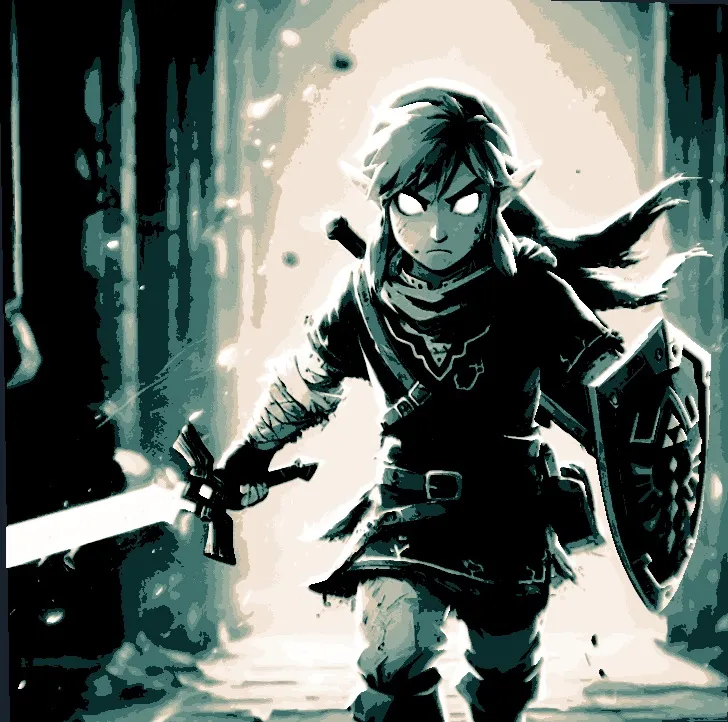 Link from Legend of Zelda Hue Forge