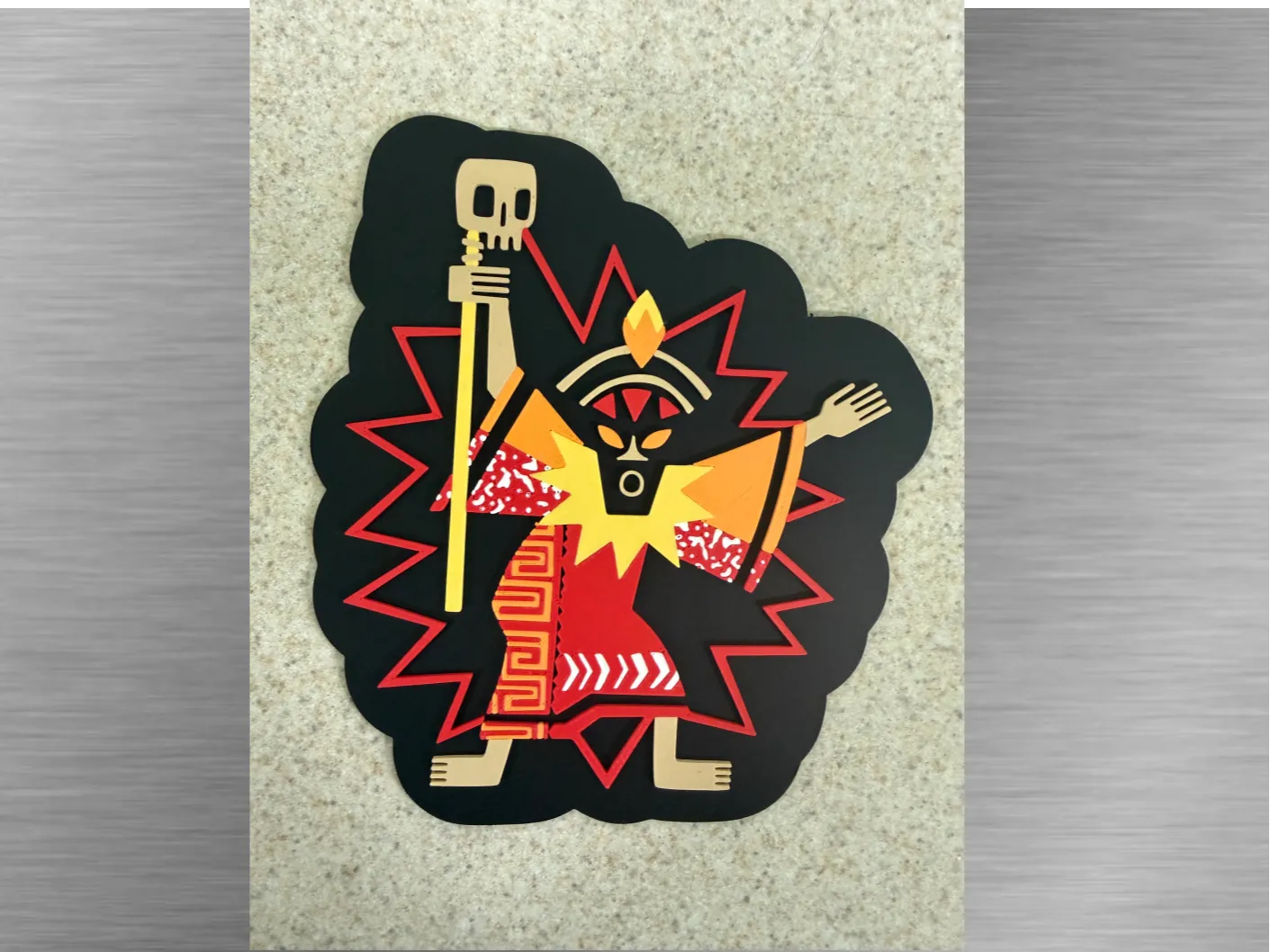 Tiki Art-Witch Doctor Cutout