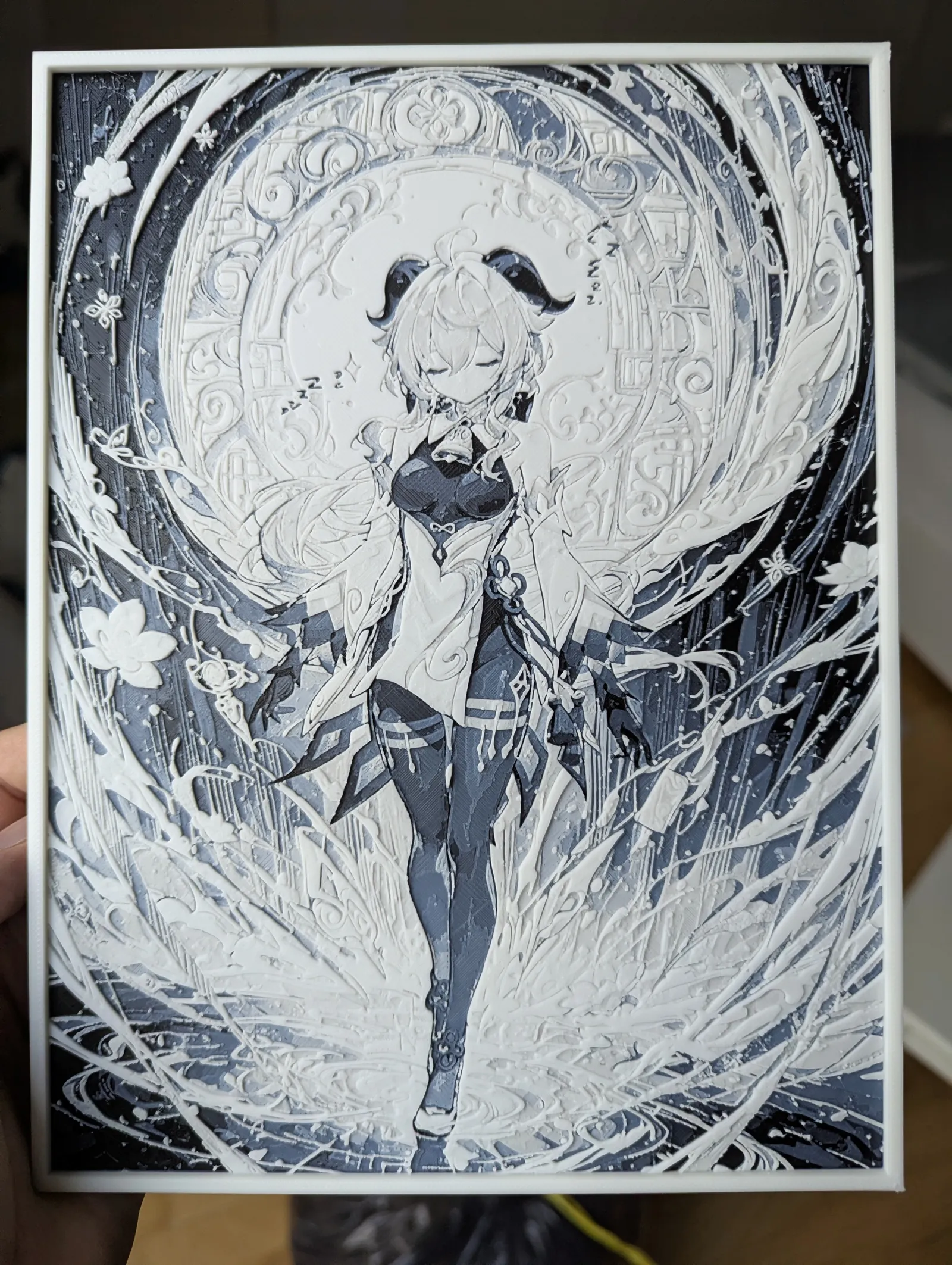 Ganyu Hueforge Wandbild 240 x 180 Genshin Impact