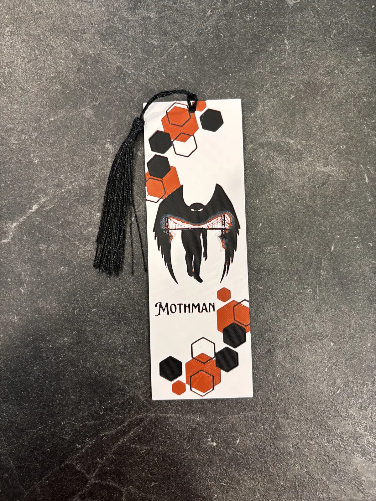 Mothman Geometric bookmark hueforge