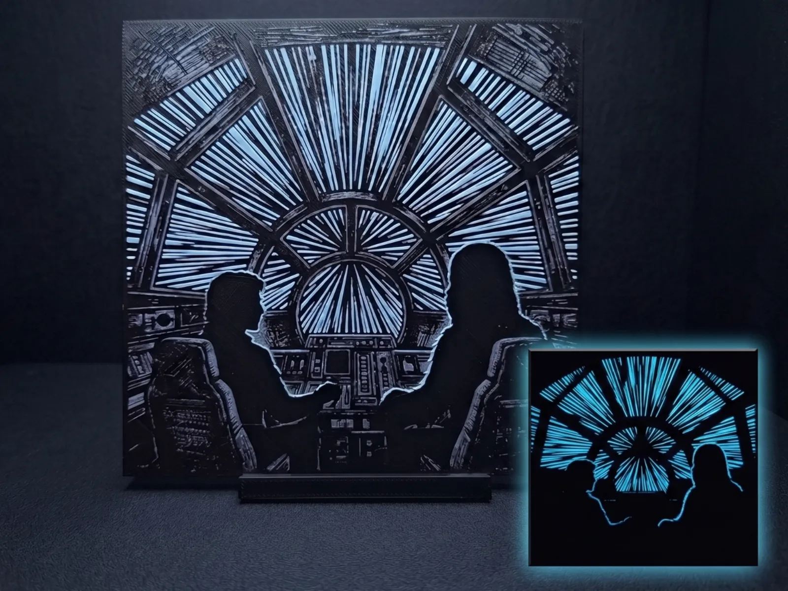 Hyperspeed Silhouette - Hueforge Wall Art