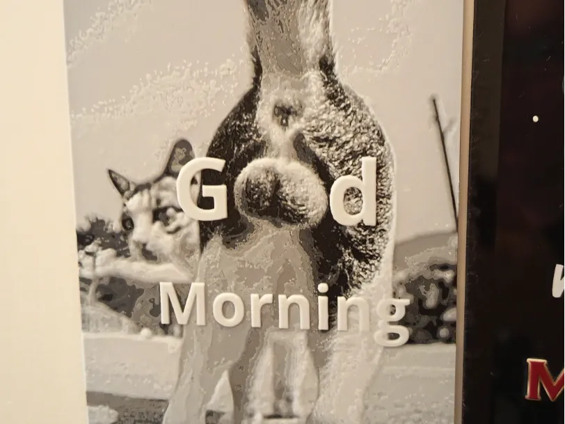 Good Morning Fun Cat Hueforge