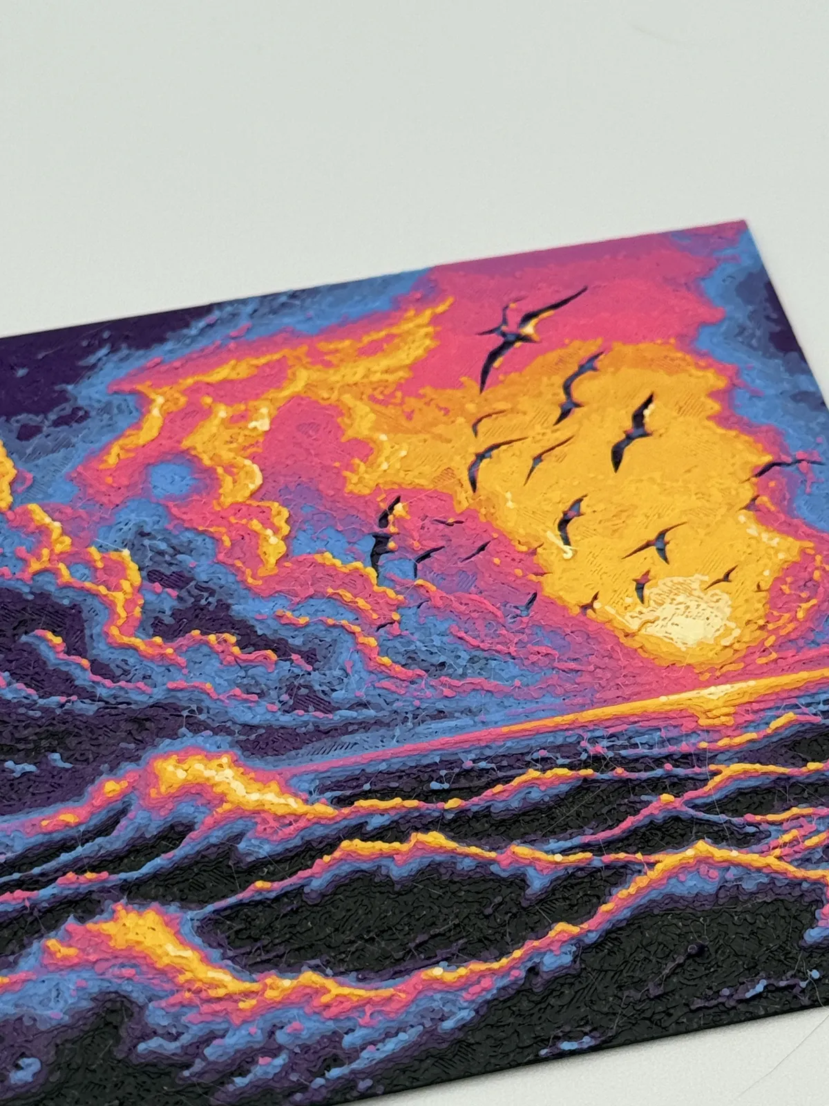 Ocean Waves Sunset Hueforge