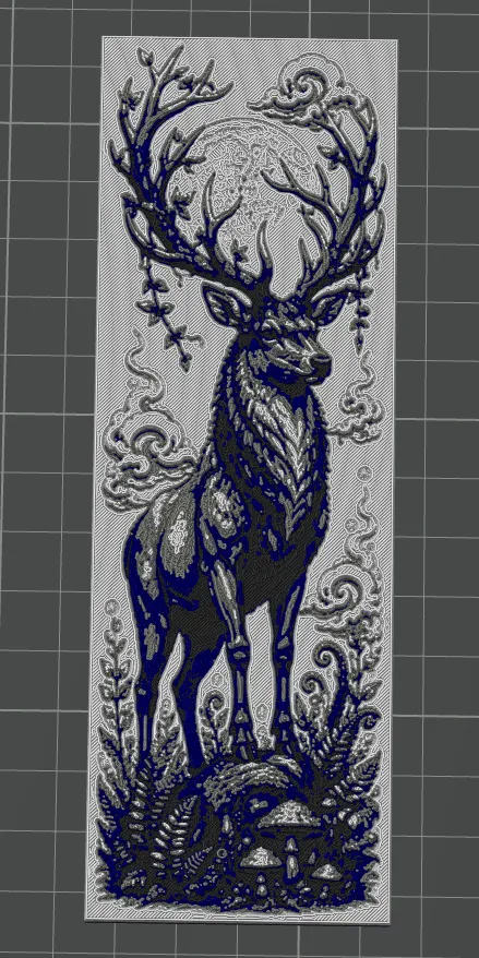 Enchanted moonlight series - Stag bookmark