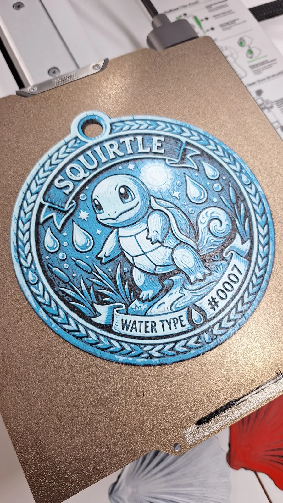 Pokemon - Squirtle Medallion - 4 Colour