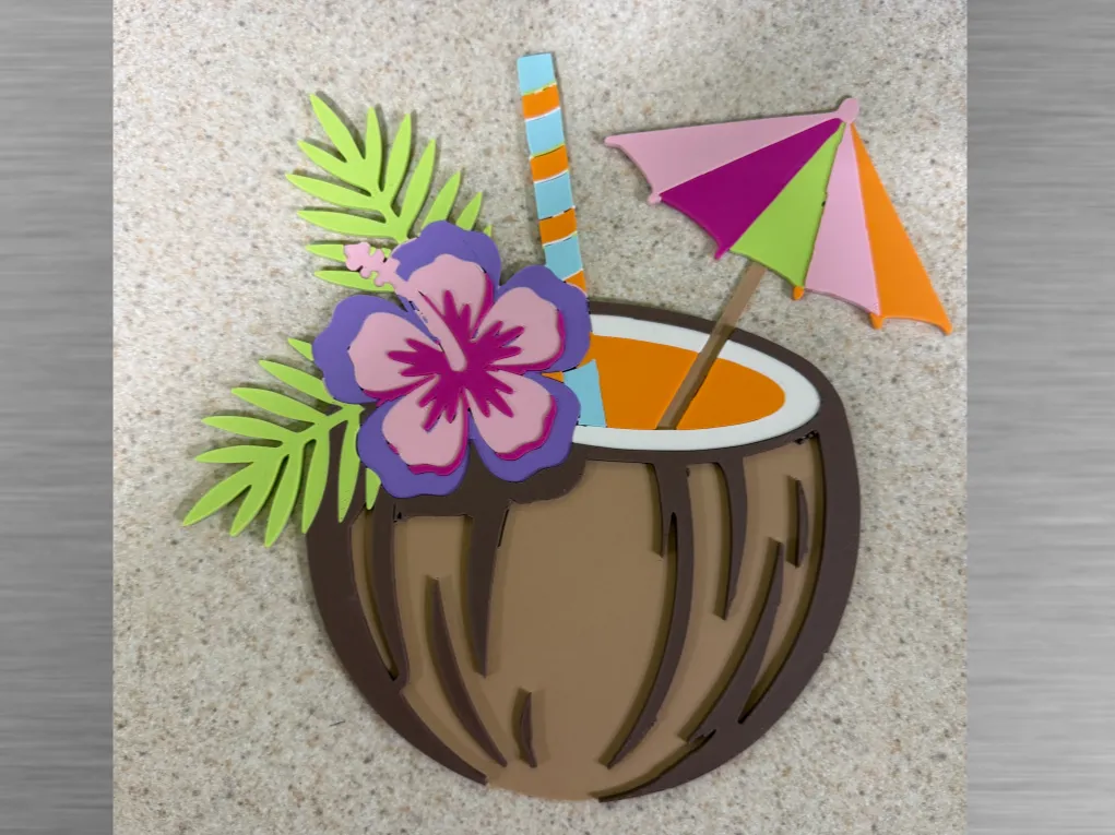 Tiki Art-Coconut Drink