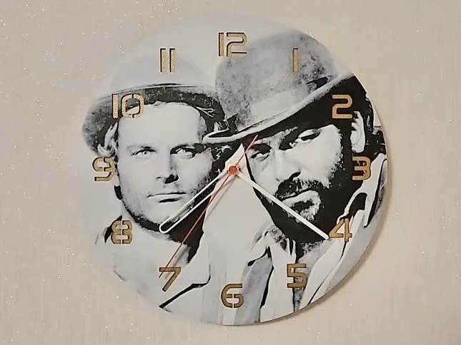 wall / desk clock Bud & Terence HueForge