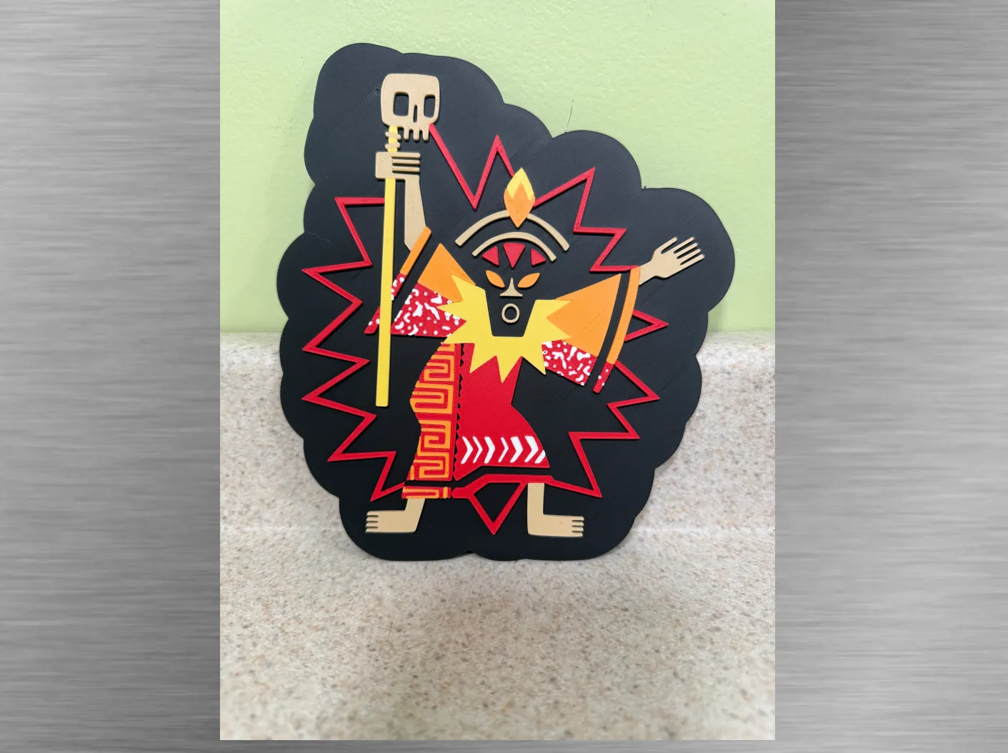 Tiki Art-Witch Doctor Cutout