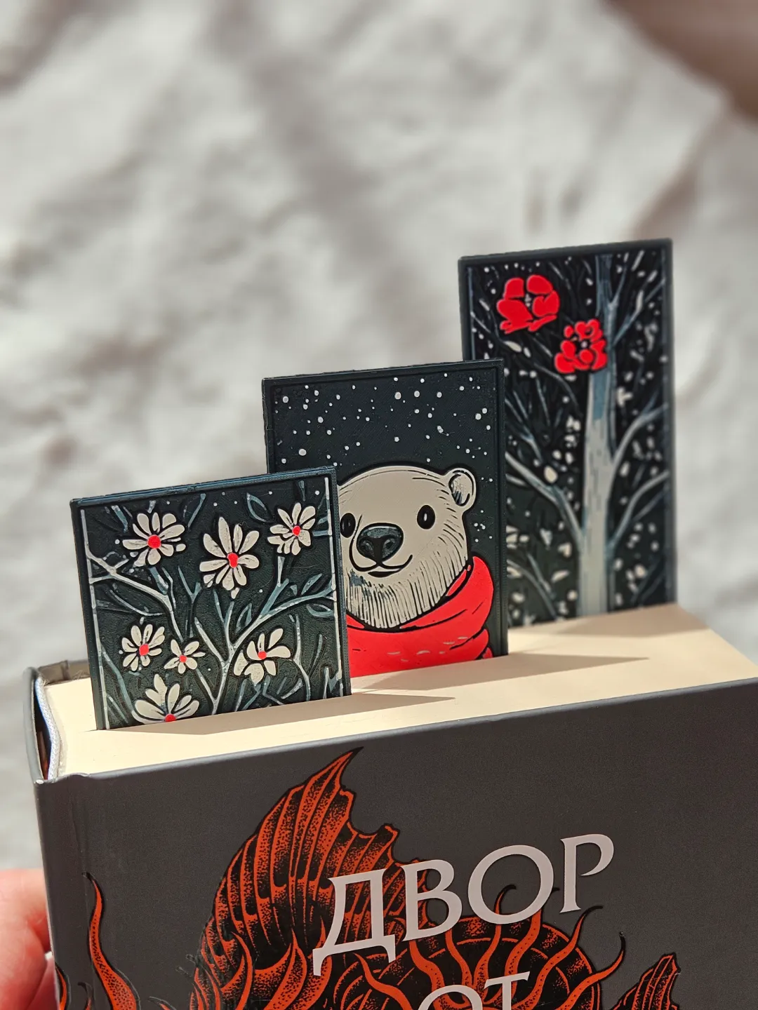 Bearberry Winter - Christmas Bookmarks Set