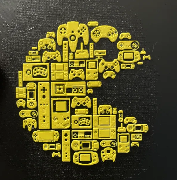 Pacman Retro Art / Video Game / Wall Art / 2d art