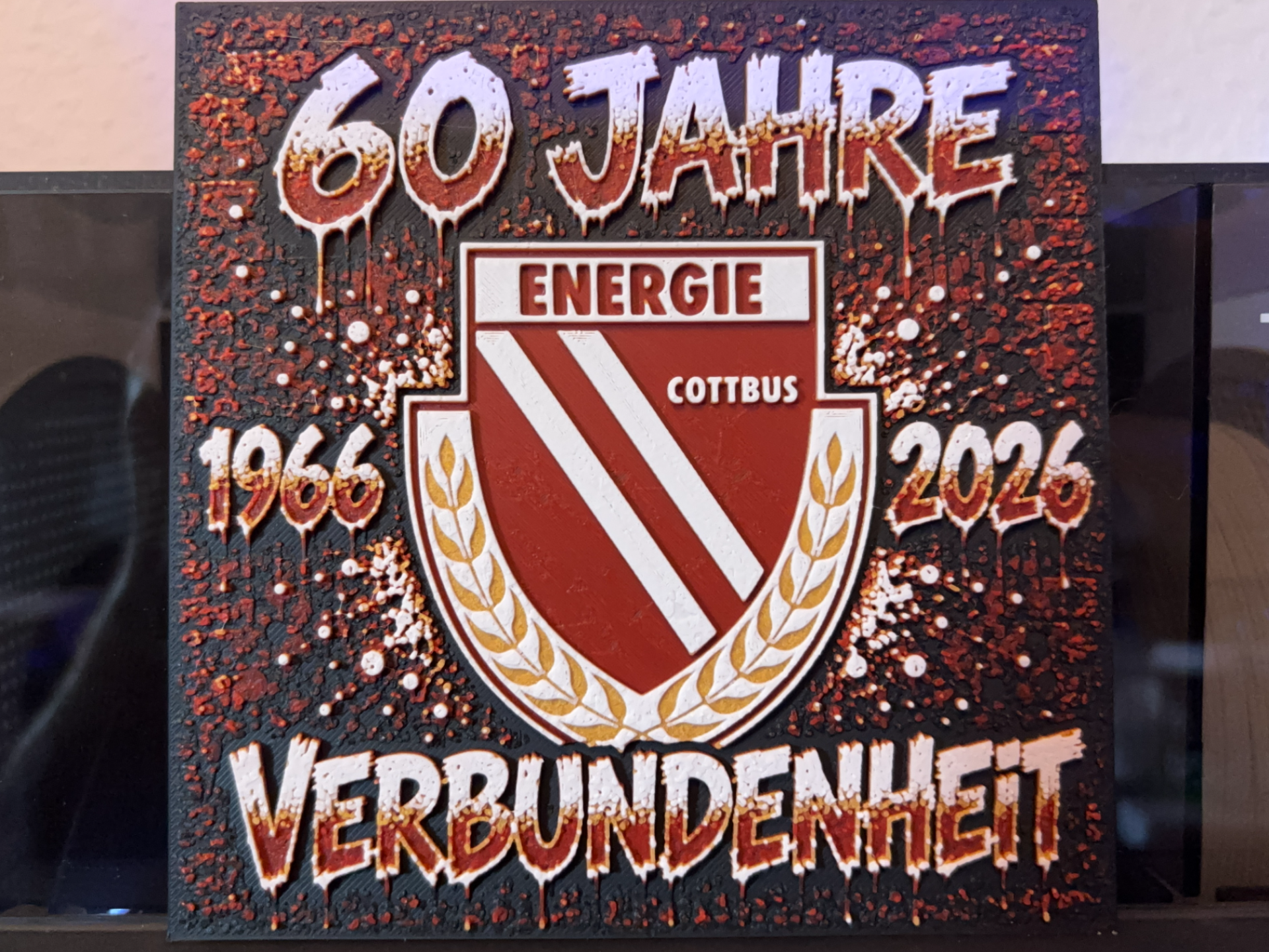 Energie Cottbus 60 Jahre Graffiti Hueforge