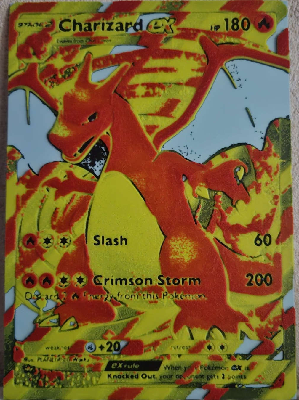 Charizard Ex Card - Hueforge