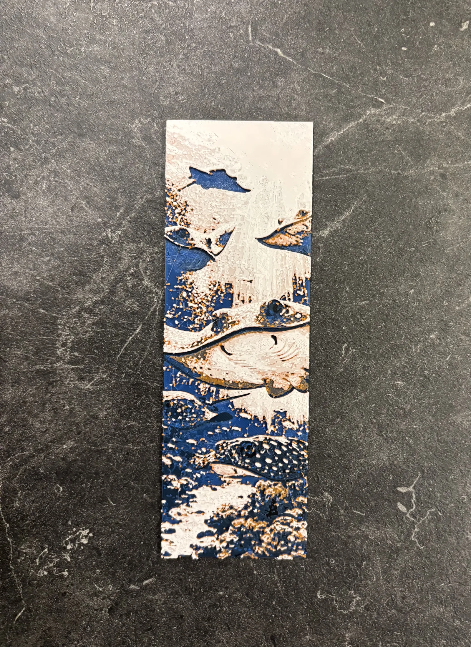 Stingray bookmark hueforge