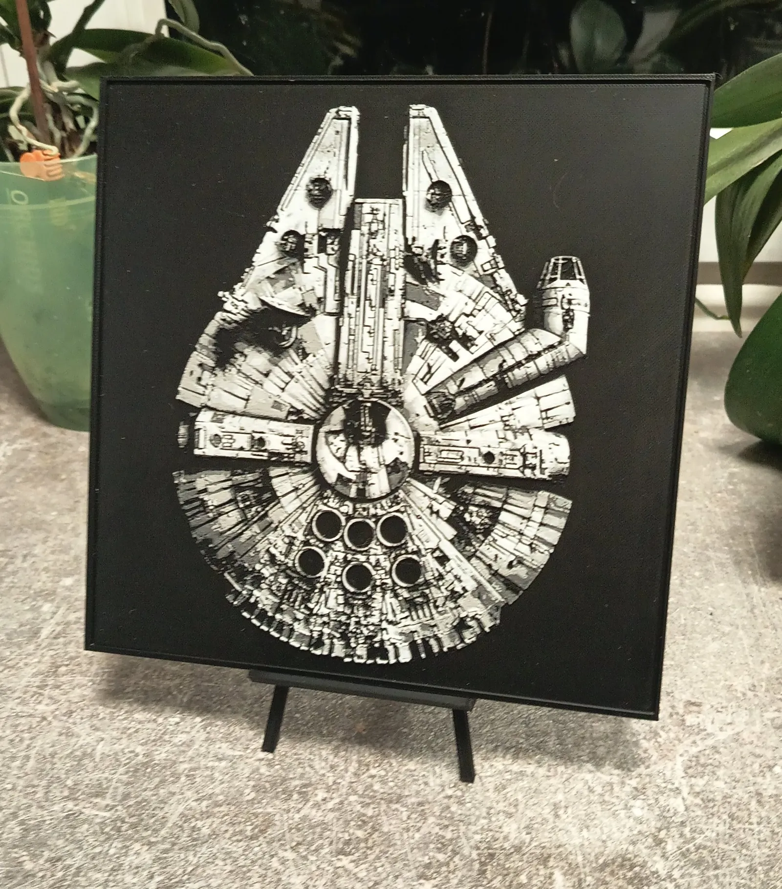Star Wars Millenium Falcon hueforge