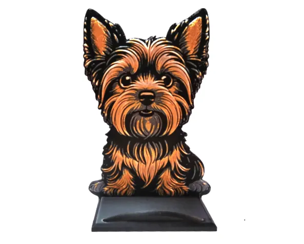 Yorkshire terrier phone holder