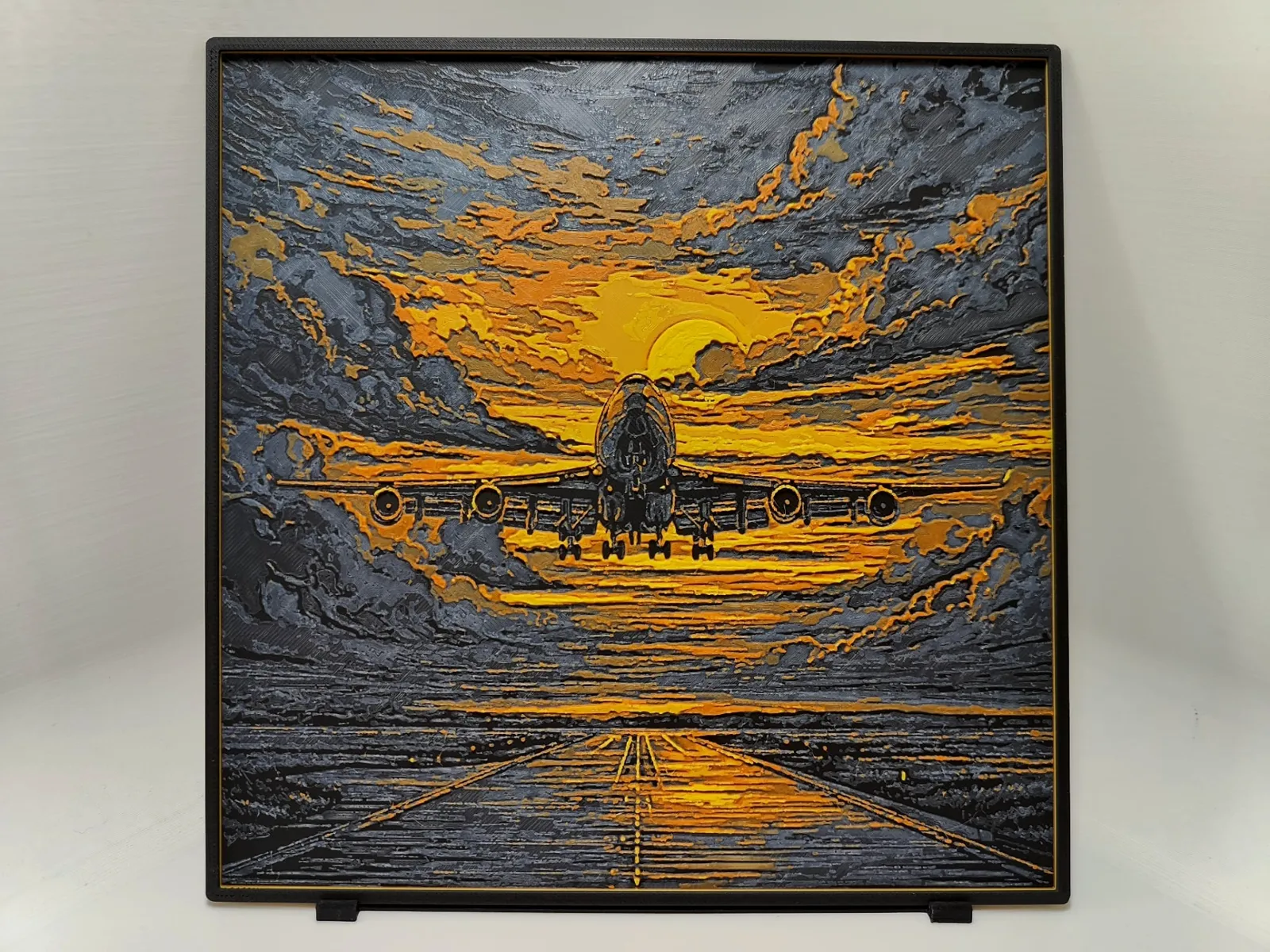 Boeing 747 Sunset - Hueforge