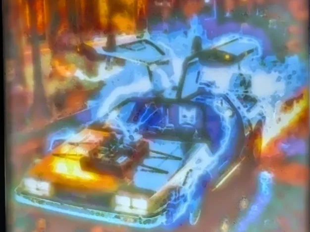 Back To The Future DeLorean Litho