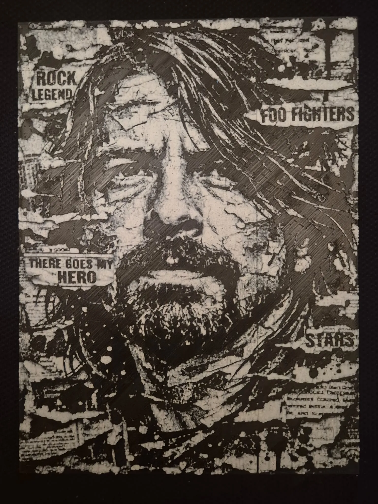 Dave Grohl newspaper hueforge