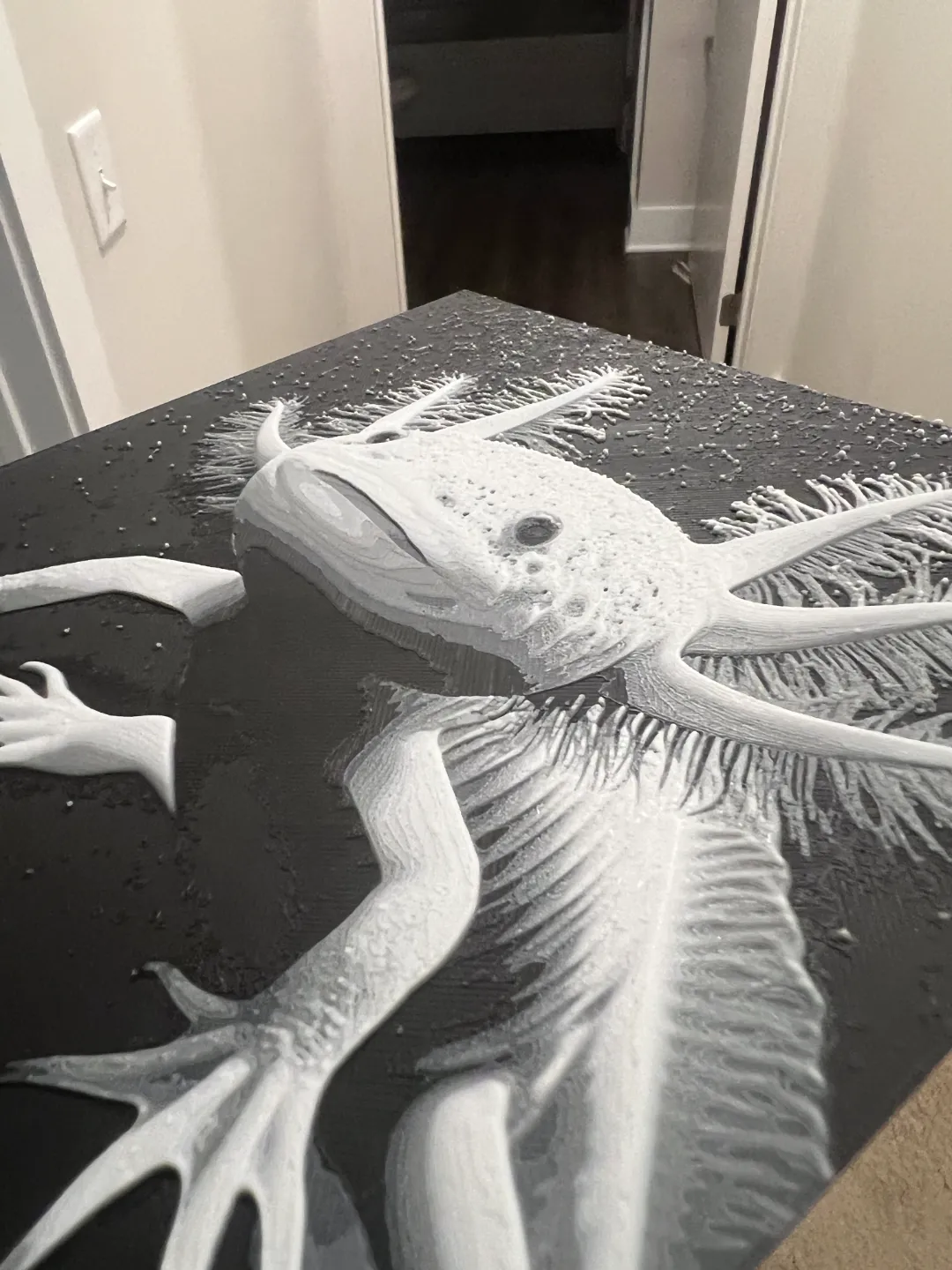 Axolotl Salamander Art Hueforge