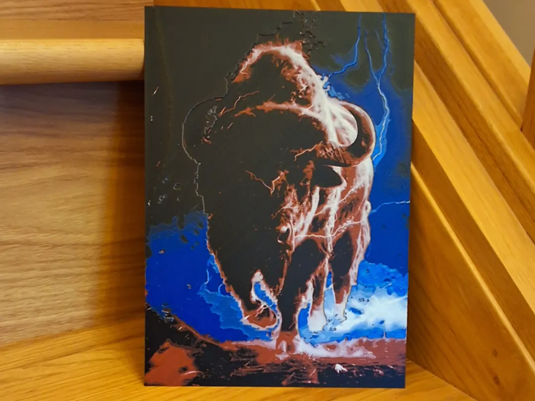 Buffalo Charging Wall Art