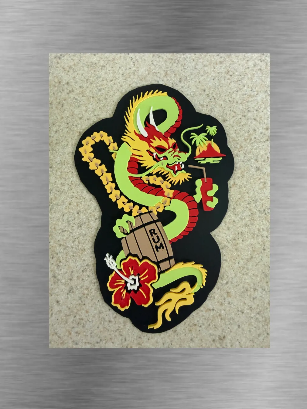 Tiki Art-Rum Dragon Cutout