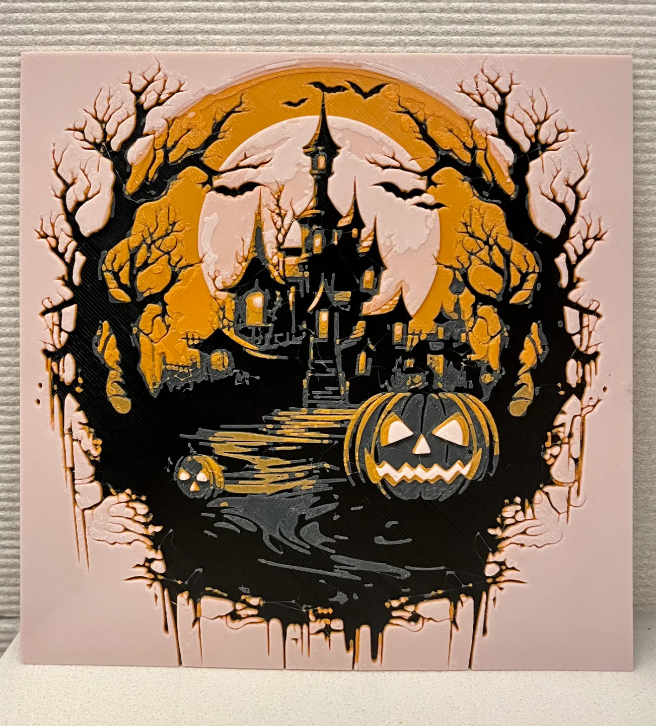 Halloween Mansion - 4 Color Hueforge Filament Painting