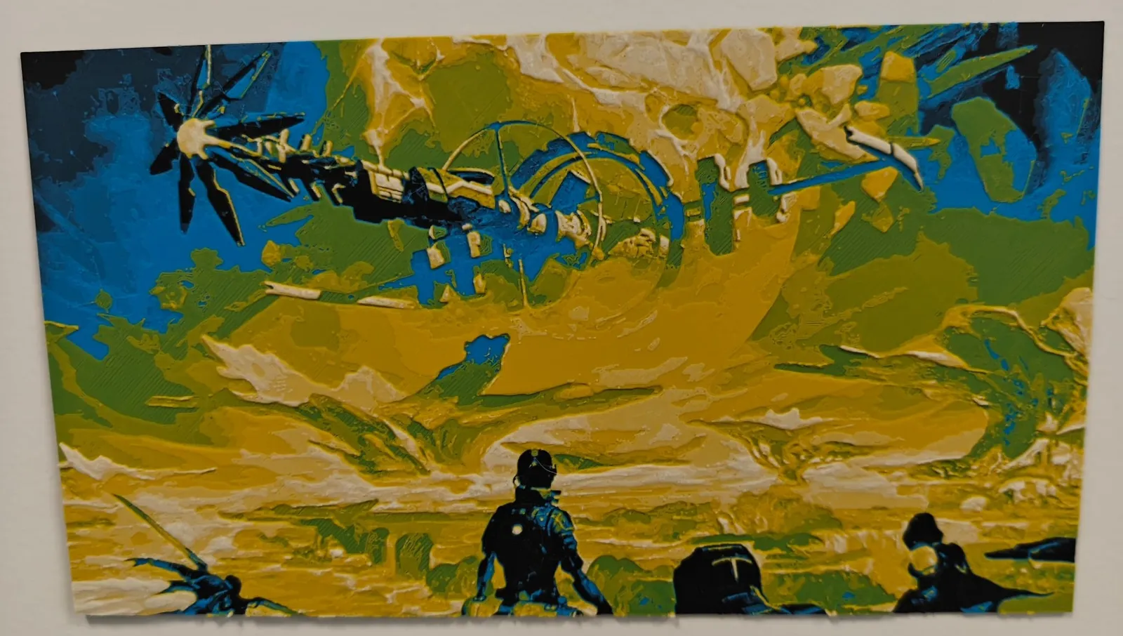 ISS Vanguard – Alien Horizon | HueForge Wall Art
