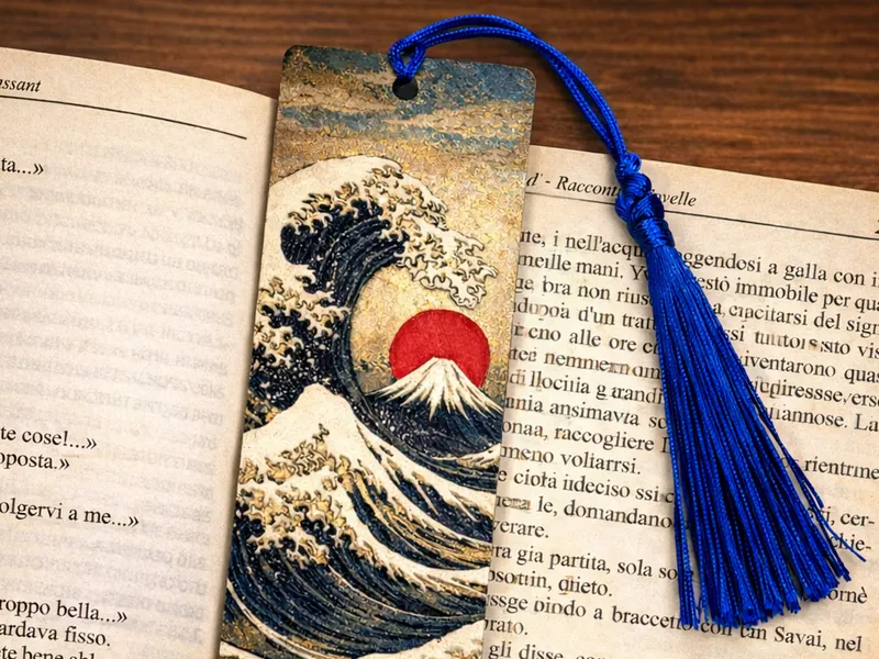 Bookmark The Great Wave - Hokusai - HueForge