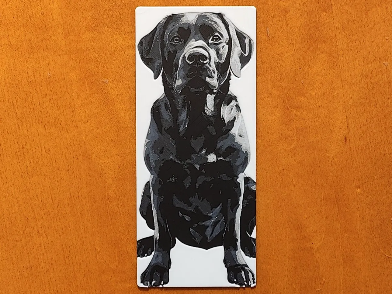 Black Labrador Retriever Bookmark - Hueforge