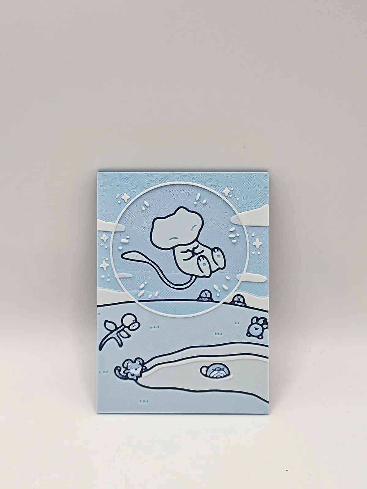Bubble mew card - Hueforge