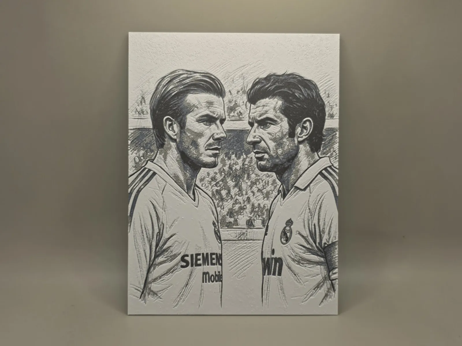 Beckham and Figo - HueForge