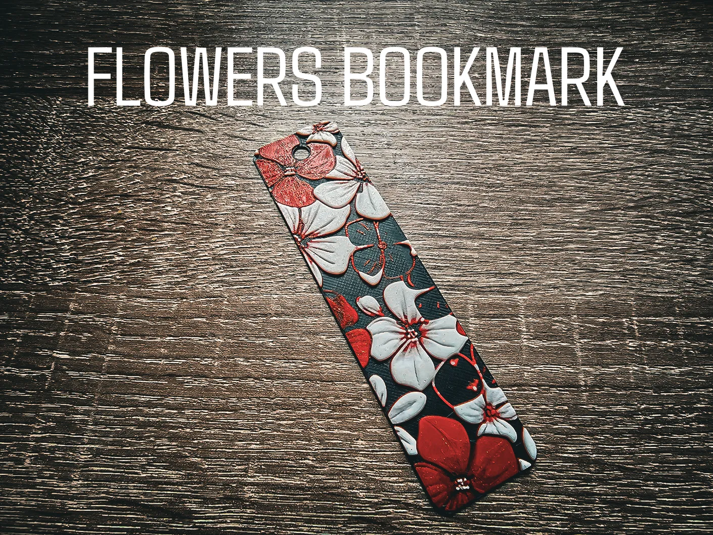 Bookmark - flowers Hueforge