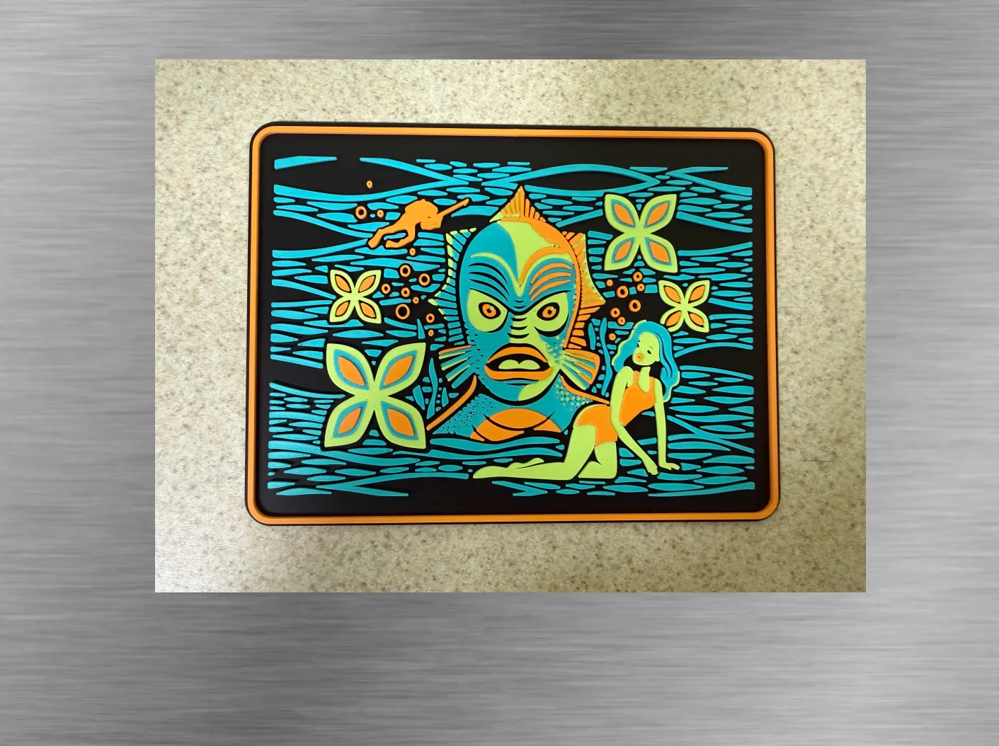 Tiki Art-Creature from the Deep -200x150
