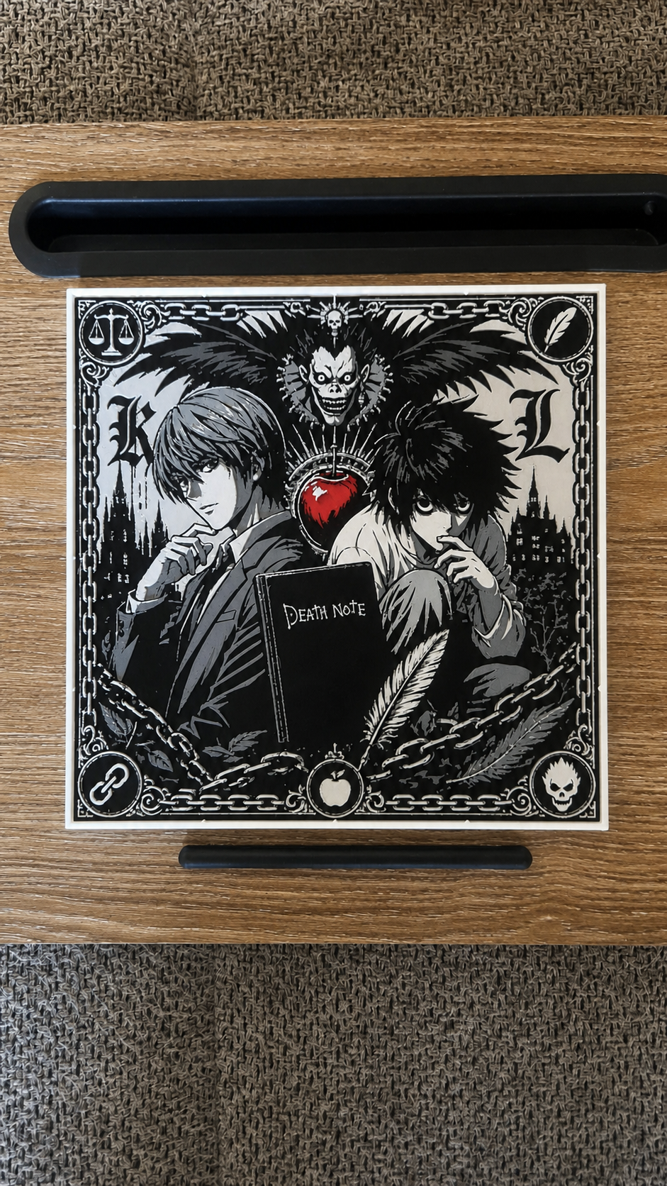 Death Note - Light, L & Ryuk HueForge Art