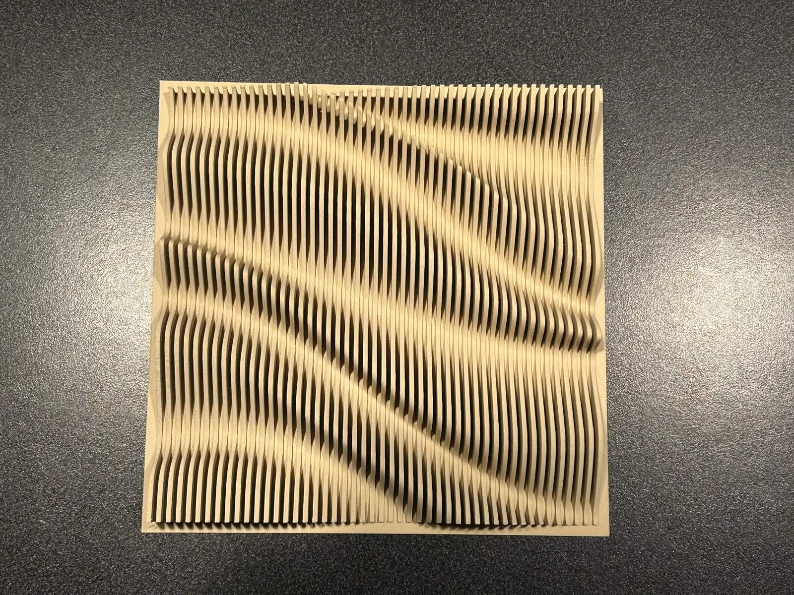 Organic sand wave wall art
