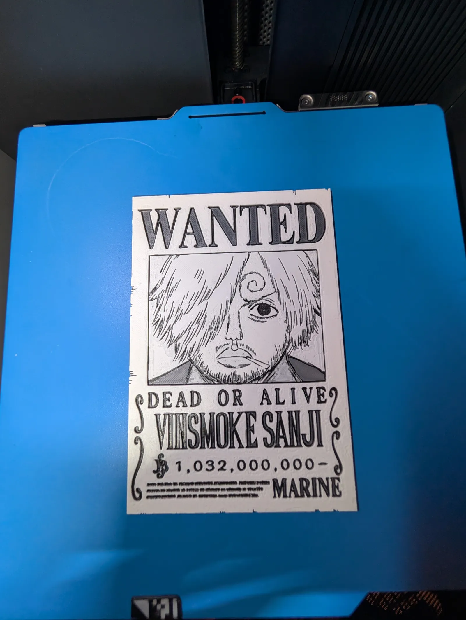 Vinsmoke Sanji Hueforge Bounty poster