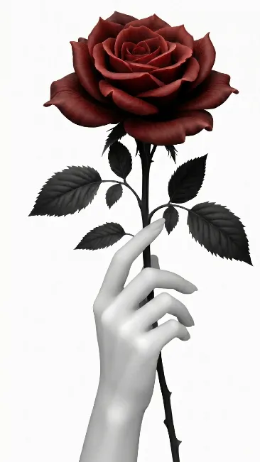 rose fond blanc