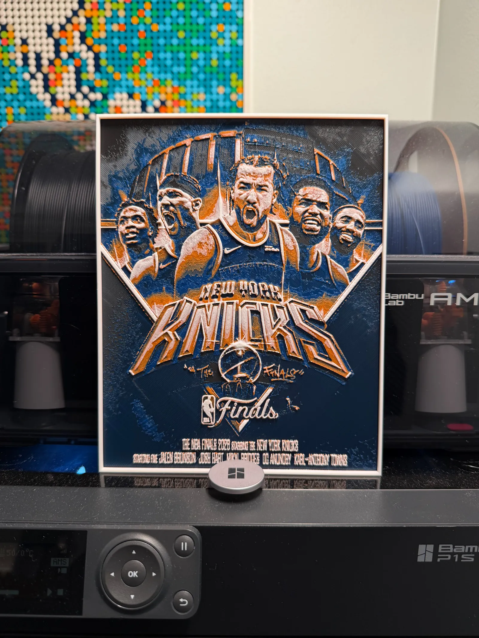 New York Knicks NBA Finals 2026 HueForge -W+WO AMS