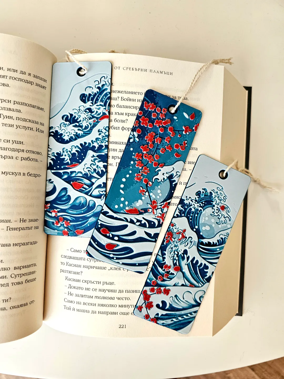 "Cherry Blossom Tide" - Bookmarks Set